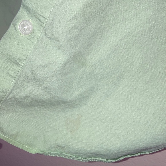 Calvin Klein light green cotton button up shirt - Picture 4 of 9